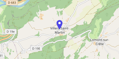 Carte OpenStreetMap — 1 place de la Mairie, Villers-Saint-Martin