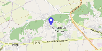 Carte OpenStreetMap — 197 chemin de la Raz, Ornacieux-Balbins