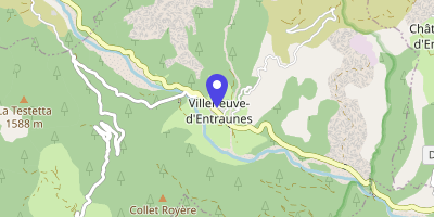Carte OpenStreetMap — 4 place Jean-Claude-Coste, Villeneuve-d'Entraunes