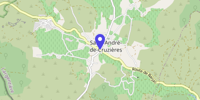Carte OpenStreetMap — 15 route de Saint-Paul-le-Jeune, Saint-André-de-Cruzières