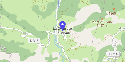 Carte OpenStreetMap — 1 place de la Mairie, La Croix-sur-Roudoule