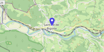 Carte OpenStreetMap — 13 place des Arcades, Saint-Pé-de-Bigorre