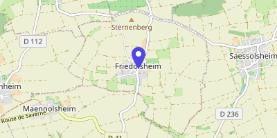 Carte OpenStreetMap — 1 rue de la Chapelle, Friedolsheim