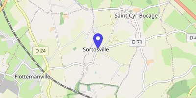 Carte OpenStreetMap — 8 Village de l'Église, Sortosville