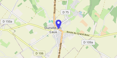 Carte OpenStreetMap — 1 place Jean-Lepicard, Ourville-en-Caux