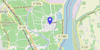 Carte OpenStreetMap — 29 rue Frédéric-Mistral, Codolet