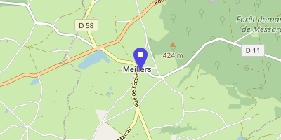 Carte OpenStreetMap — 30 rue de la Fontaine, Meillers
