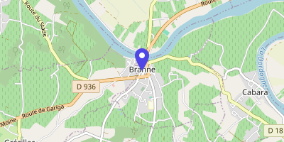 Carte OpenStreetMap — 2 place du 11 Novembre, Branne