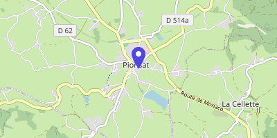 Carte OpenStreetMap — 1 place de l'Église, Pionsat