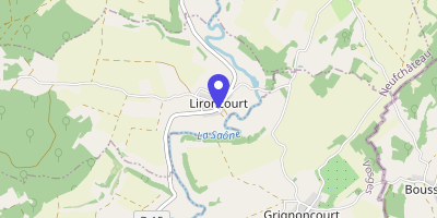 Carte OpenStreetMap — 22 rue de la Mairie, Lironcourt