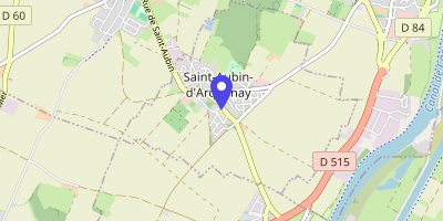 Carte OpenStreetMap — 12 rue du Bac-du-Port, Saint-Aubin-d'Arquenay