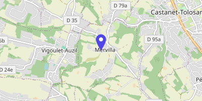 Carte OpenStreetMap — 7 chemin de l'Église, Mervilla