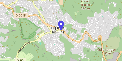 Carte OpenStreetMap — 1 place Jean-Antoine-Merle, Roquefort-les-Pins