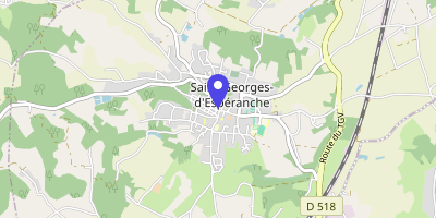 Carte OpenStreetMap — Place de l'Hôtel-de-Ville, Saint-Georges-d'Espéranche