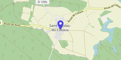Carte OpenStreetMap — 7 route de Cîteaux, Saint-Nicolas-lès-Cîteaux
