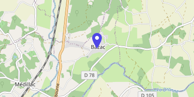 Carte OpenStreetMap — 7 route de la Mairie, Bazac
