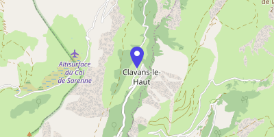Carte OpenStreetMap — 2 route de Savoie, Clavans-en-Haut-Oisans