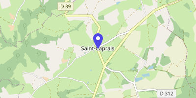 Carte OpenStreetMap — 1 rue du Tour du Bourg, Saint-Caprais