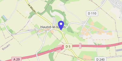 Carte OpenStreetMap — 2 route du Village-Fleuri, Hautot-le-Vatois