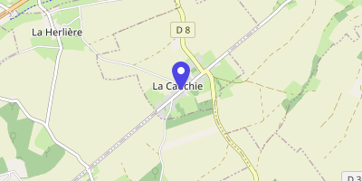 Carte OpenStreetMap — 2 rue du Maréchal-de-Lattre-de-Tassigny, La Cauchie