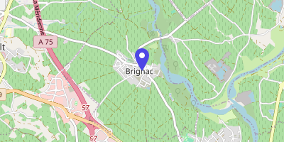Carte OpenStreetMap — 1 route de Fouscaïs, Brignac