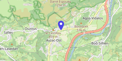Carte OpenStreetMap — 57 avenue des Pyrénées, Ayzac-Ost
