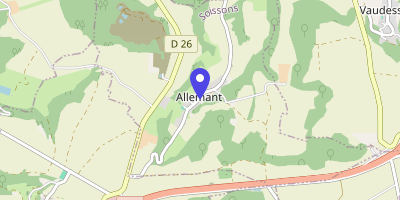 Carte OpenStreetMap — 6 rue Principale, Allemant