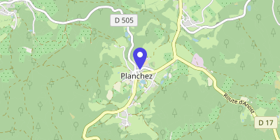 Carte OpenStreetMap — 1 place Marcel-Basdevant, Planchez