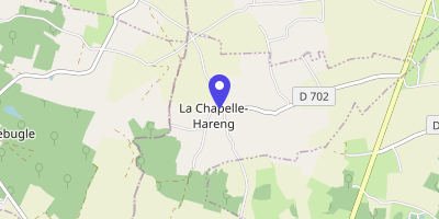 Carte OpenStreetMap — 4 rue de l'Église, La Chapelle- Hareng