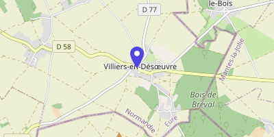 Carte OpenStreetMap — 12 Grande rue, Villiers-en-Désœuvre