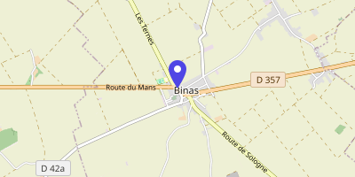 Carte OpenStreetMap — 1 place Saint-Maurice, Binas