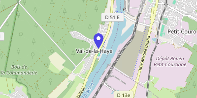 Carte OpenStreetMap — Place Jean-Moulin, Val-de-la-Haye