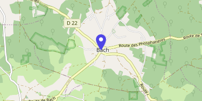 Carte OpenStreetMap — 4 route de Saint-Jacques, Bach