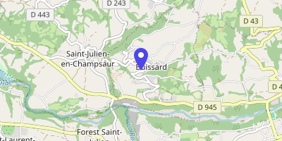 Carte OpenStreetMap — 1300 départementale 15, Buissard