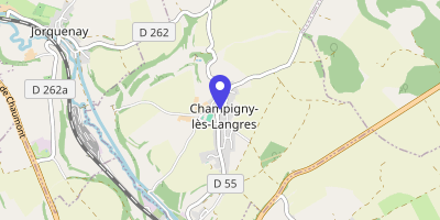 Carte OpenStreetMap — 248 rue Pierre-Durand, Champigny-lès-Langres