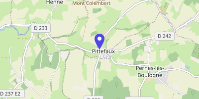 Carte OpenStreetMap — 80 route de Hesdres, Pittefaux