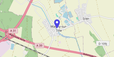 Carte OpenStreetMap — 1 rue de l'Abreuvoir, Magny-sur-Tille