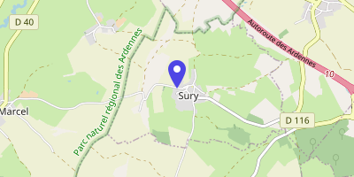 Carte OpenStreetMap — 6 rue de l'Église, Sury