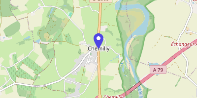 Carte OpenStreetMap — 1 place Saint-Denis, Chemilly
