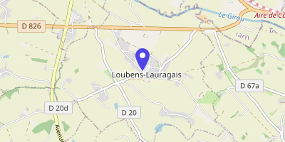 Carte OpenStreetMap — 12 rue des Écoles, Loubens-Lauragais