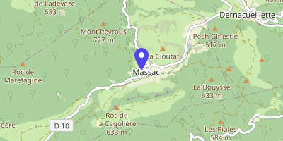 Carte OpenStreetMap — 3 rampe de la Mairie, Massac