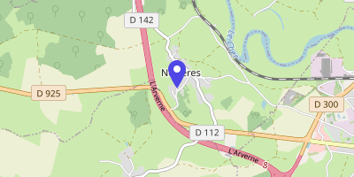 Carte OpenStreetMap — 445 route de la Forêt, Nozières