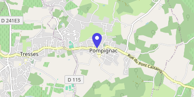 Carte OpenStreetMap — 23 avenue de la Mairie, Pompignac
