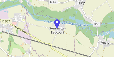 Carte OpenStreetMap — 12 rue de l'Église, Sommette-Eaucourt