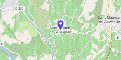 Carte OpenStreetMap — 1 place de la Mairie, Saint-Cézaire-de-Gauzignan