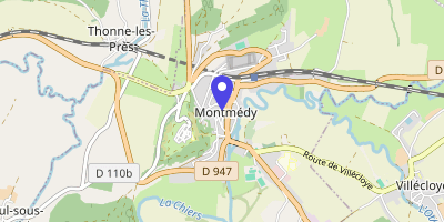 Carte OpenStreetMap — 1 place Raymond-Poincaré, Montmédy