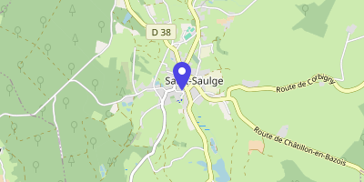 Carte OpenStreetMap — Place de l'Hôtel-de-Ville, Saint-Saulge