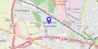 Carte OpenStreetMap — Place Roosevelt, Saint-Brice-Courcelles
