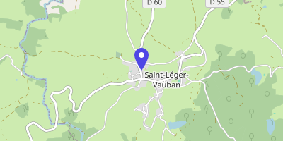 Carte OpenStreetMap — 14 rue de l'Église, Saint-Léger-Vauban