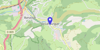 Carte OpenStreetMap — 1 place du Pré-Commun, La Canourgue